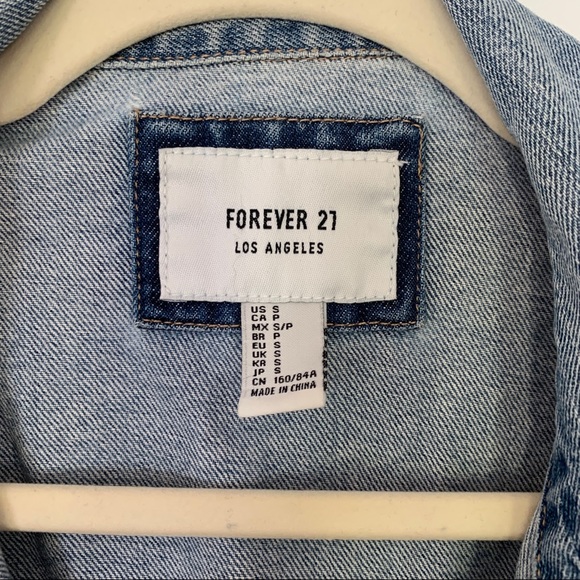 Jean denim jacket distressed - Picture 4 of 5